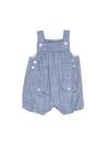 slub cotton romper with straps