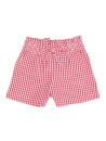 seersucker checks shorts with bow