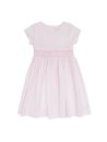 seersucker checks dress with smock on tone and SHORT SLEEVES