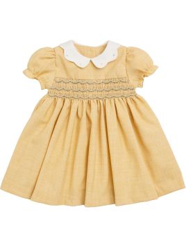 flannel dress with smock
