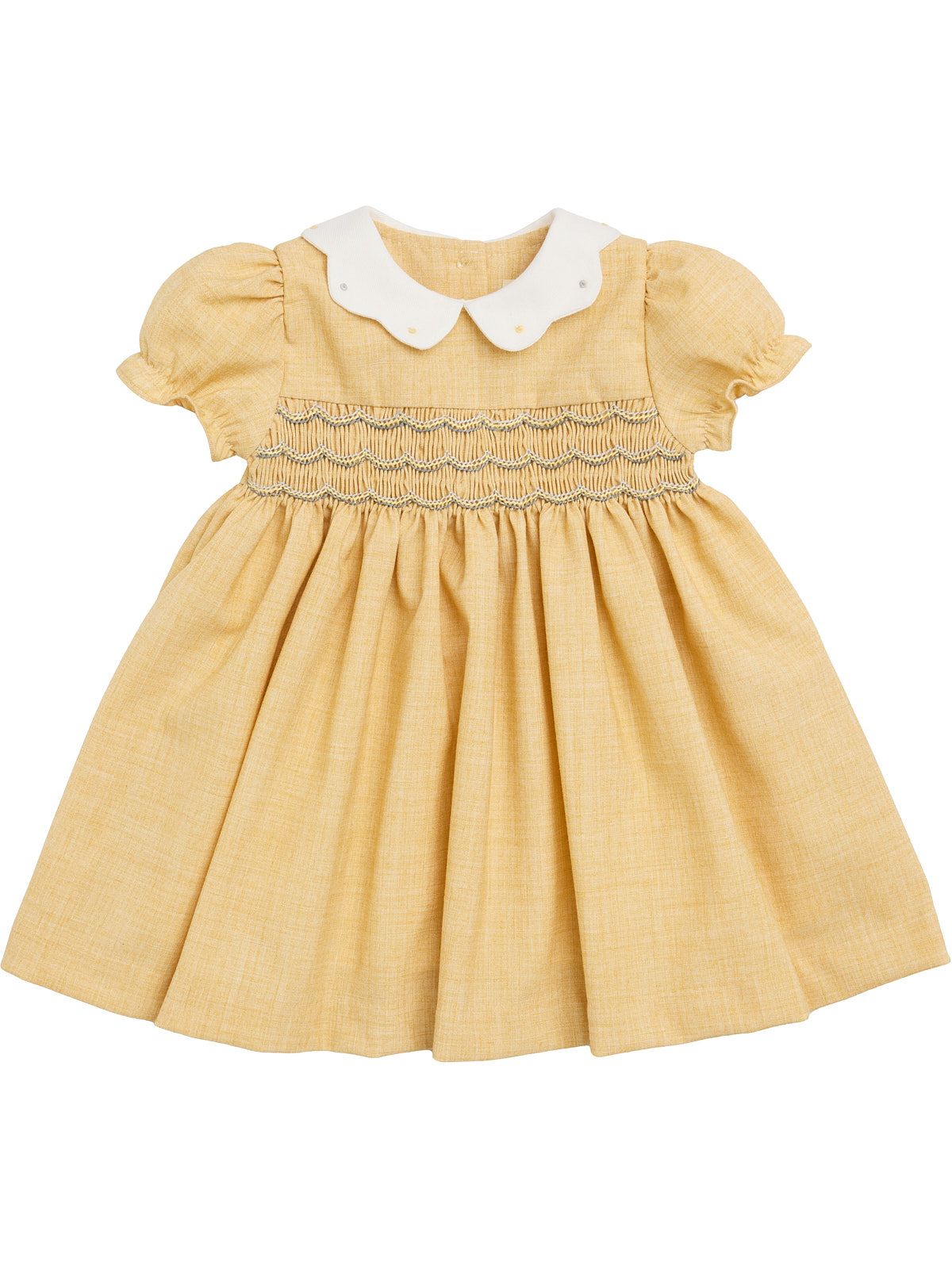 flannel dress with smock