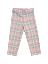 fashion tartan slim fit trousers