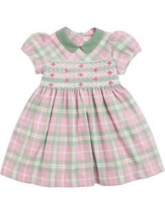 vestito in tartan moda con smock 
