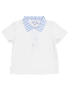 jersey boy polo with seersucker checks finishing