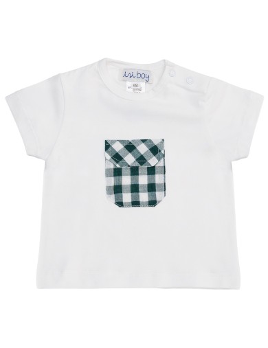 jersey boy T-shirt with big checks pocket