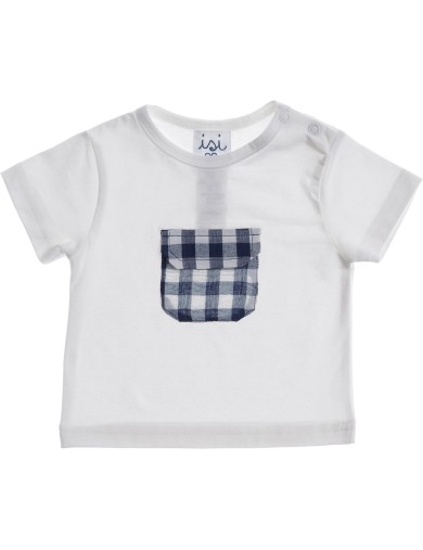 jersey boy T-shirt with big checks pocket