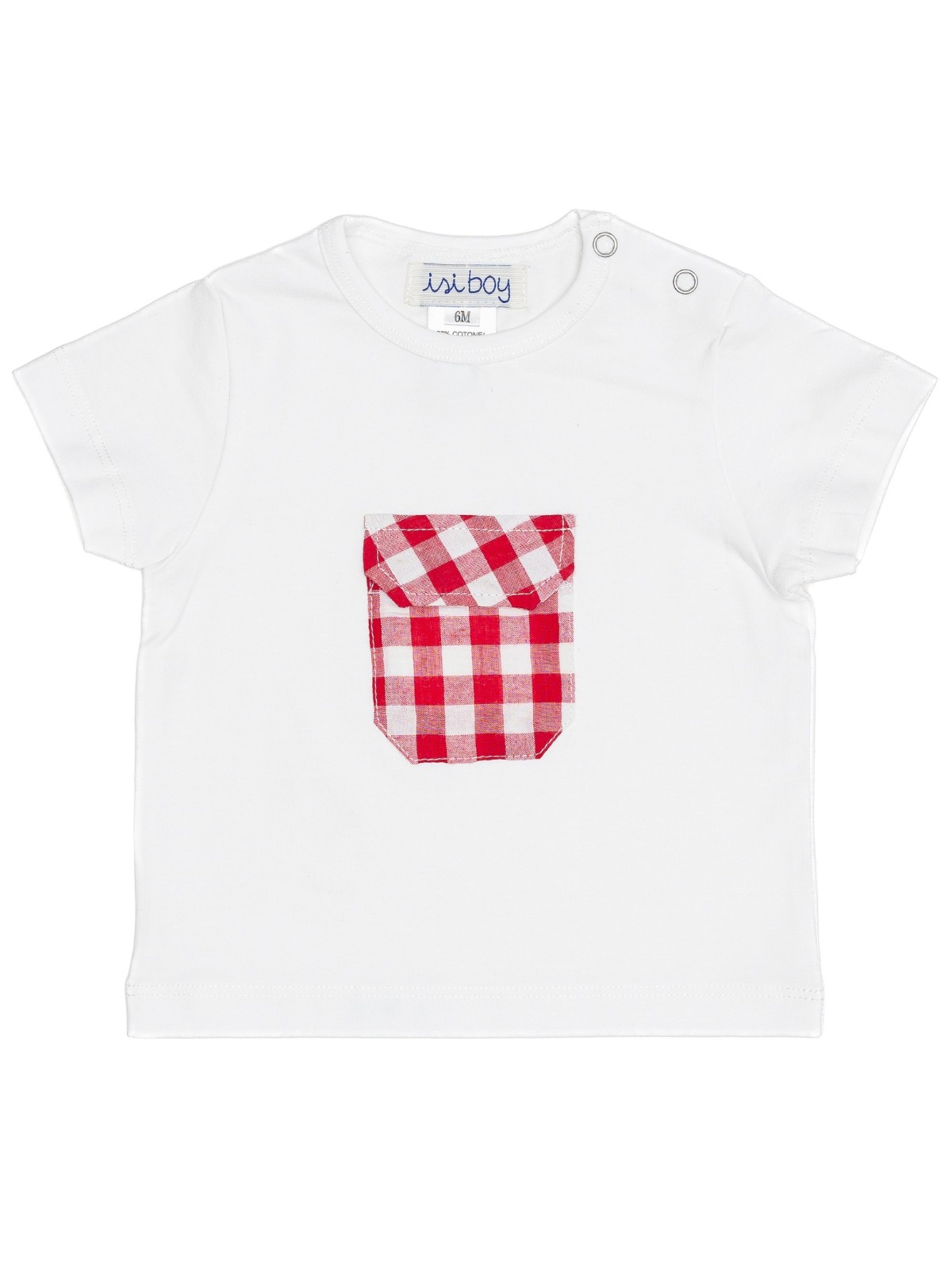 jersey boy T-shirt with big checks pocket