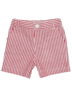 seersucker big stripes boy bermuda
