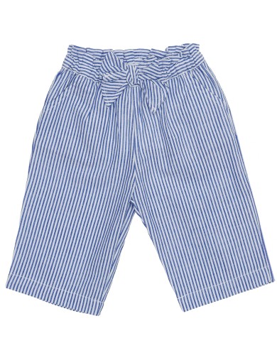 seersucker stripes 3/4 trousers