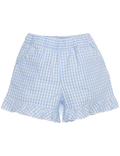 shorts a quadretti goffrati 