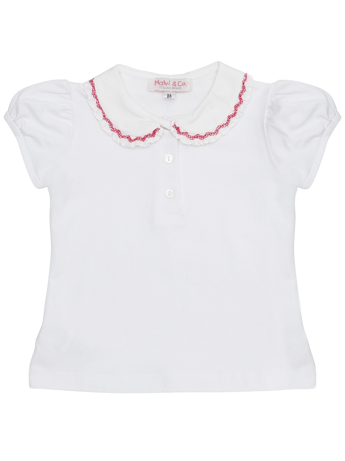 polo with smock in the collar