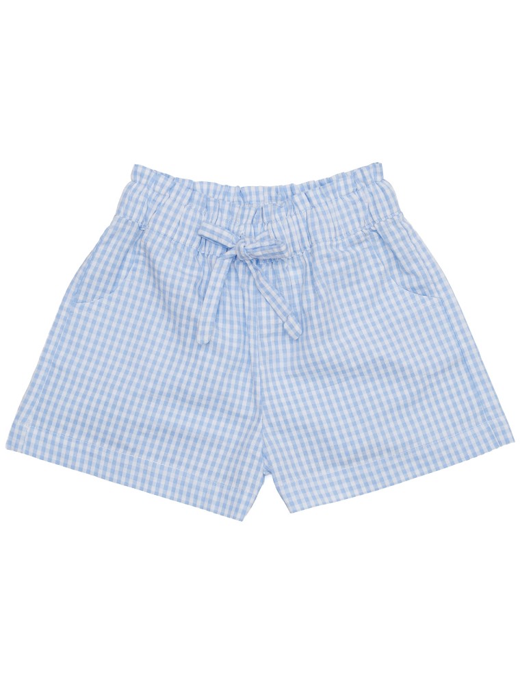 shorts a quadretti goffrati