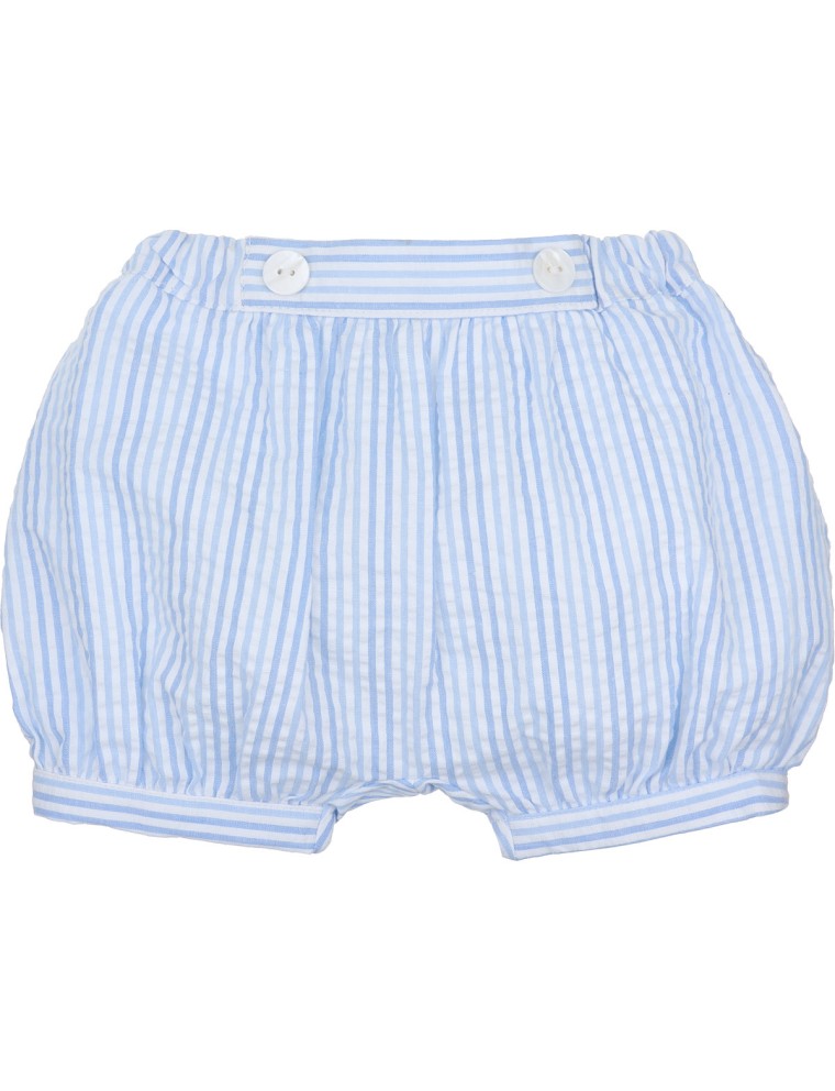 culotte con bottoni a righe goffrate