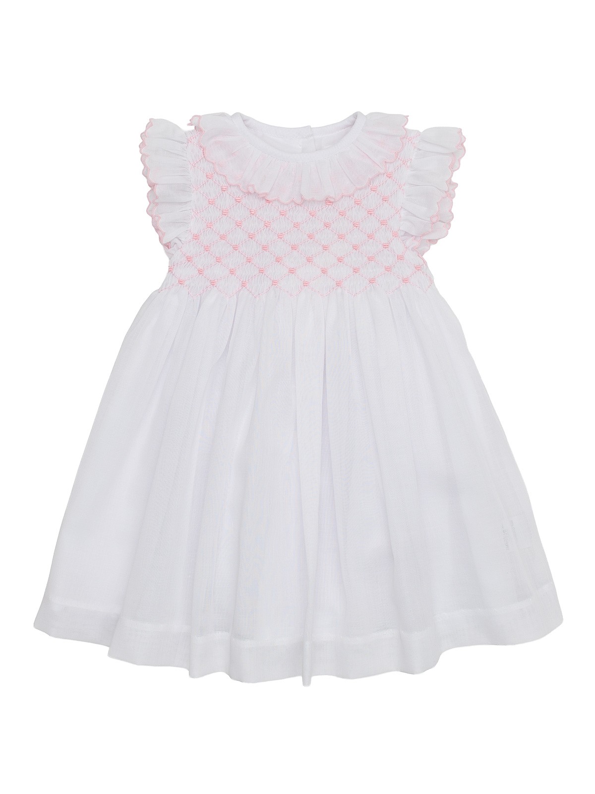 voile dress with smock