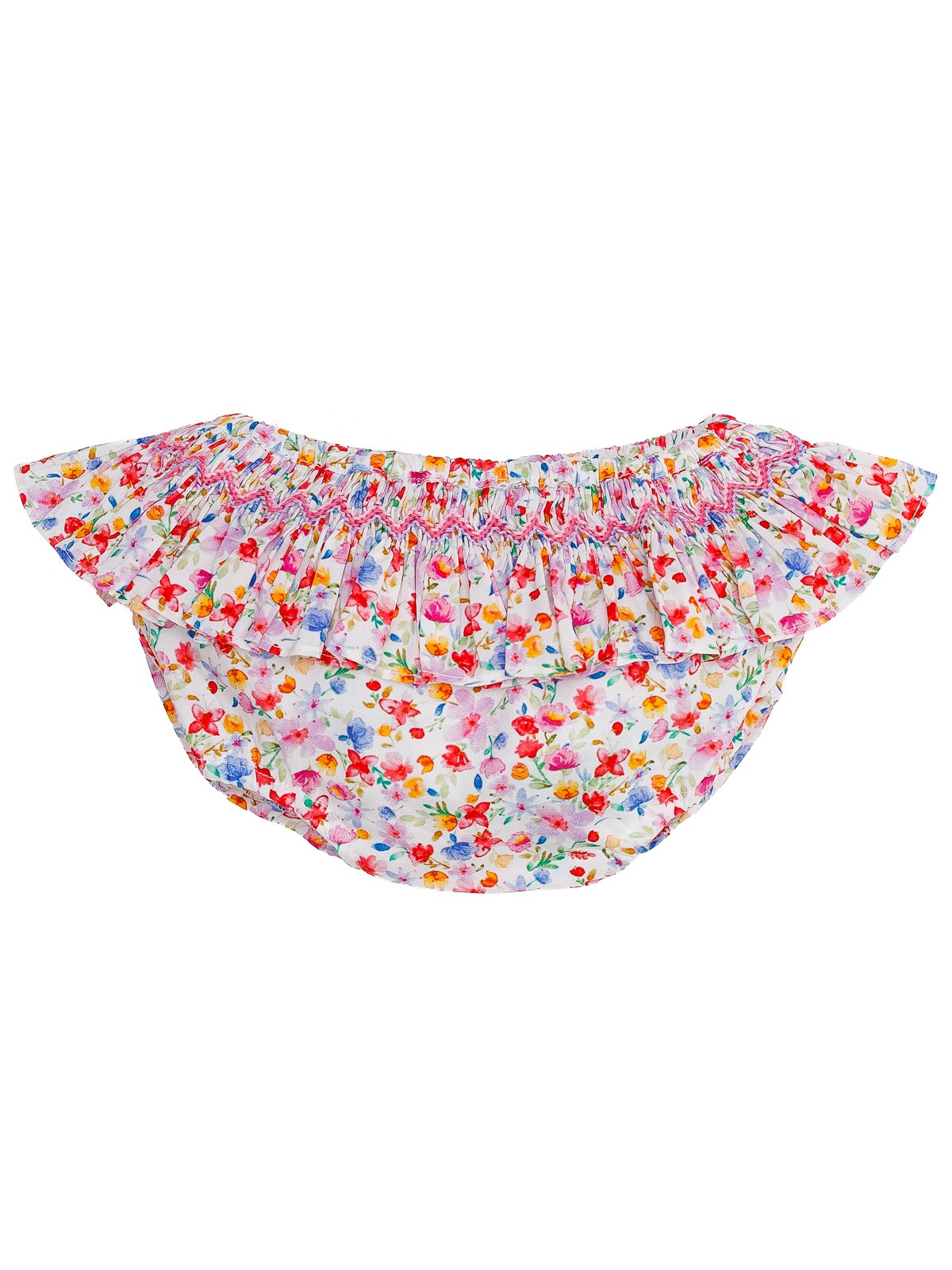 fashion printed fabric culotte with smock 