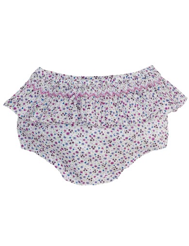 fashion printed fabric culotte with smock 