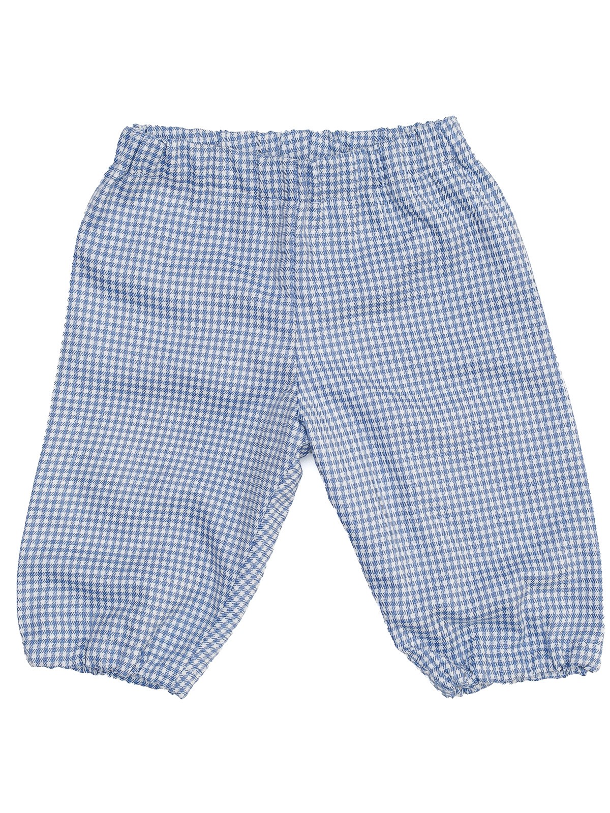 checked flannel trousers - Malvi&Co, New Born line