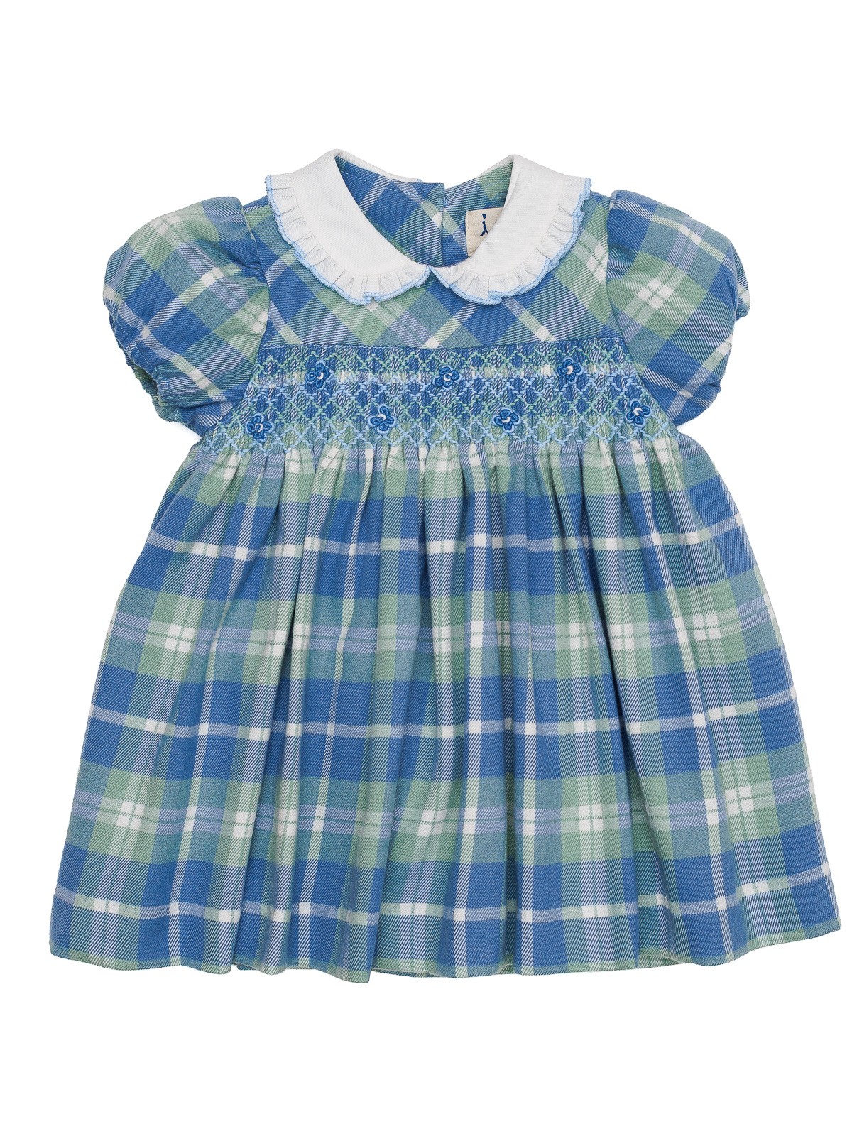 vestito in tartan moda con smock 