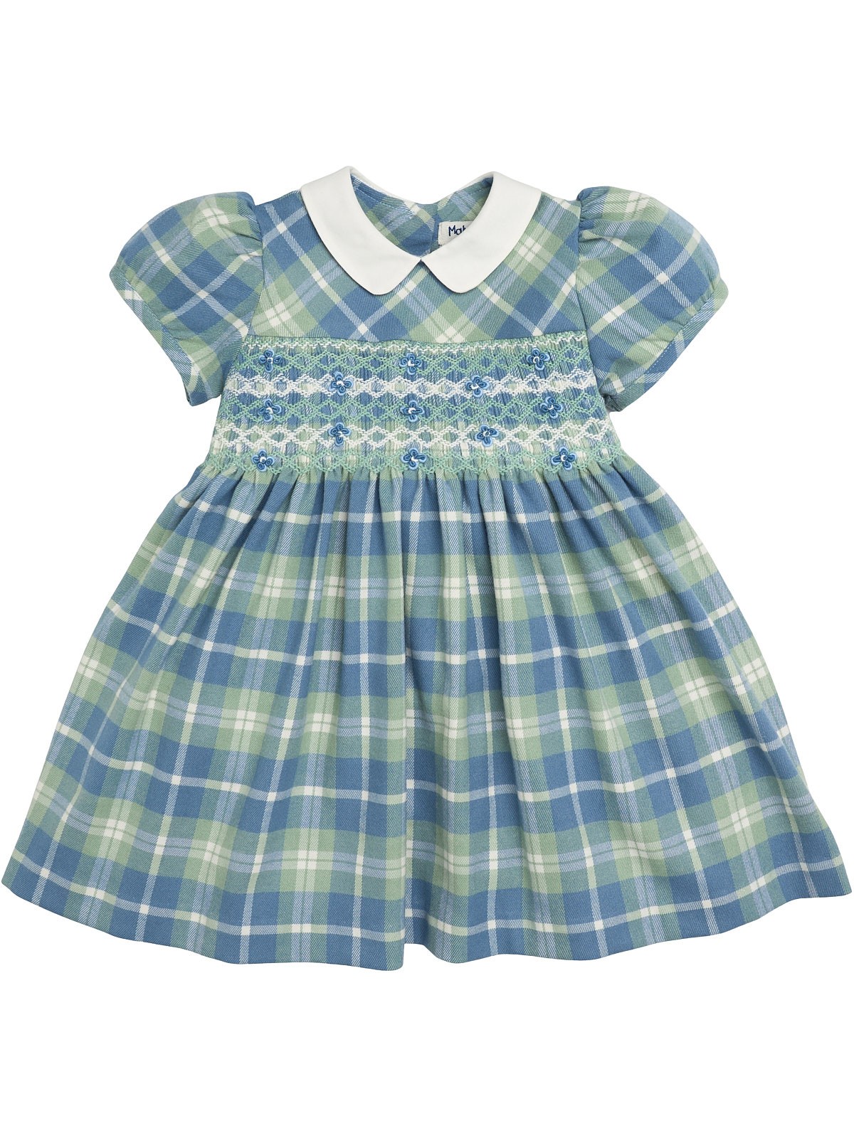 fashion tartan dress with smock