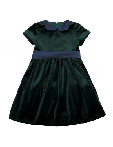 velvet dress with belt