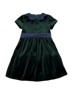 velvet dress with belt