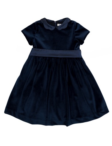 velvet dress with belt