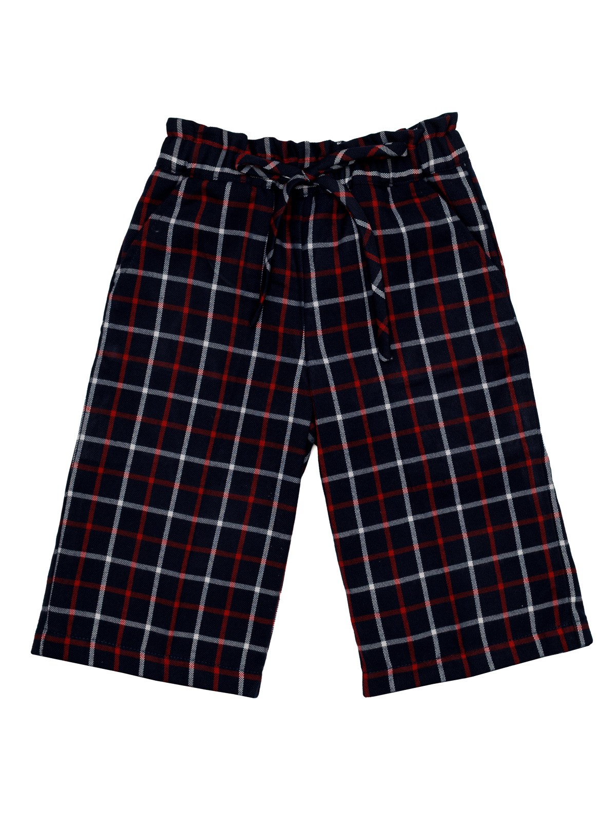 pantaloni 3/4 in tartan