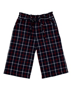 pantaloni 3/4 in tartan