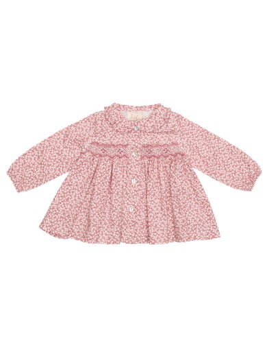 printed shirt with smock