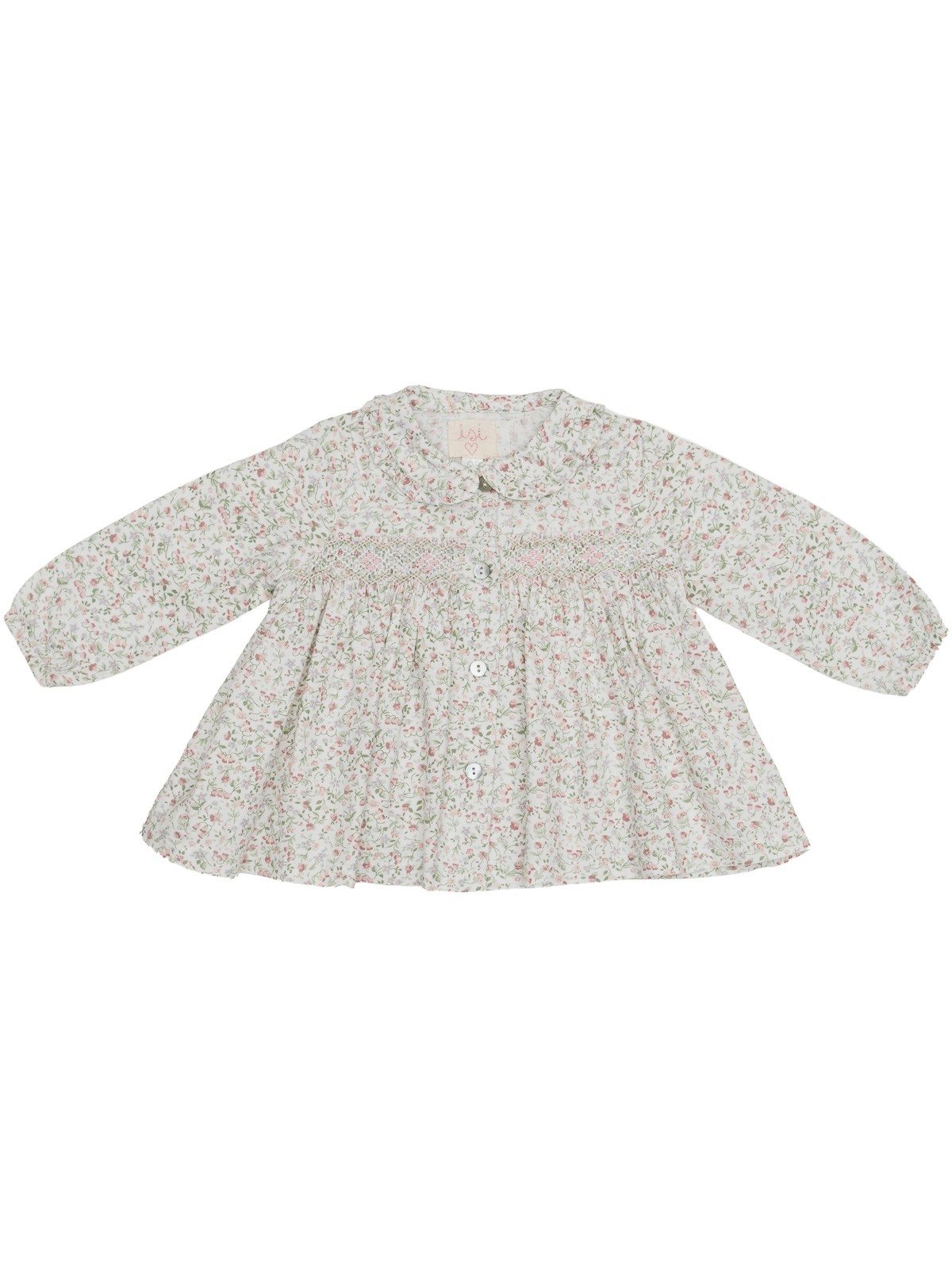 printed shirt with smock