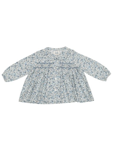 printed shirt with smock