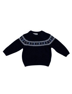 pullover in lana/cashmere con jacquard