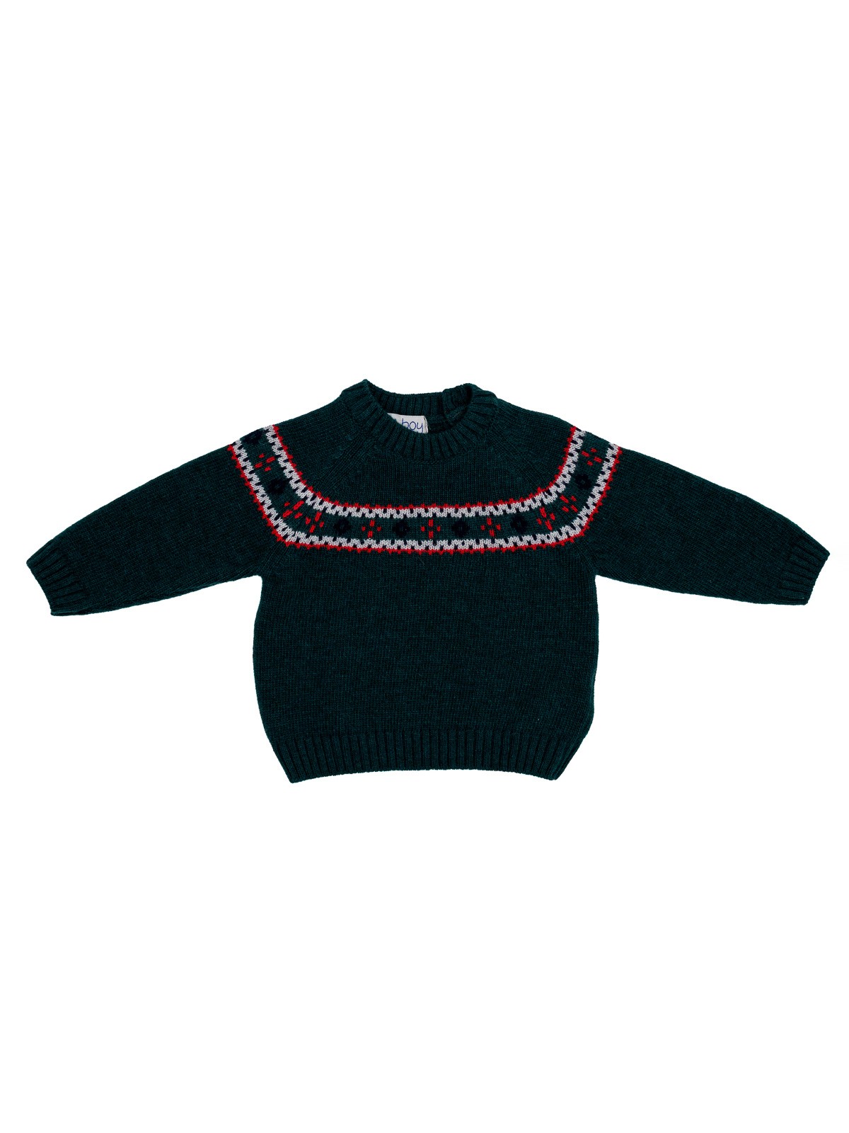 pullover in lana/cashmere con jacquard