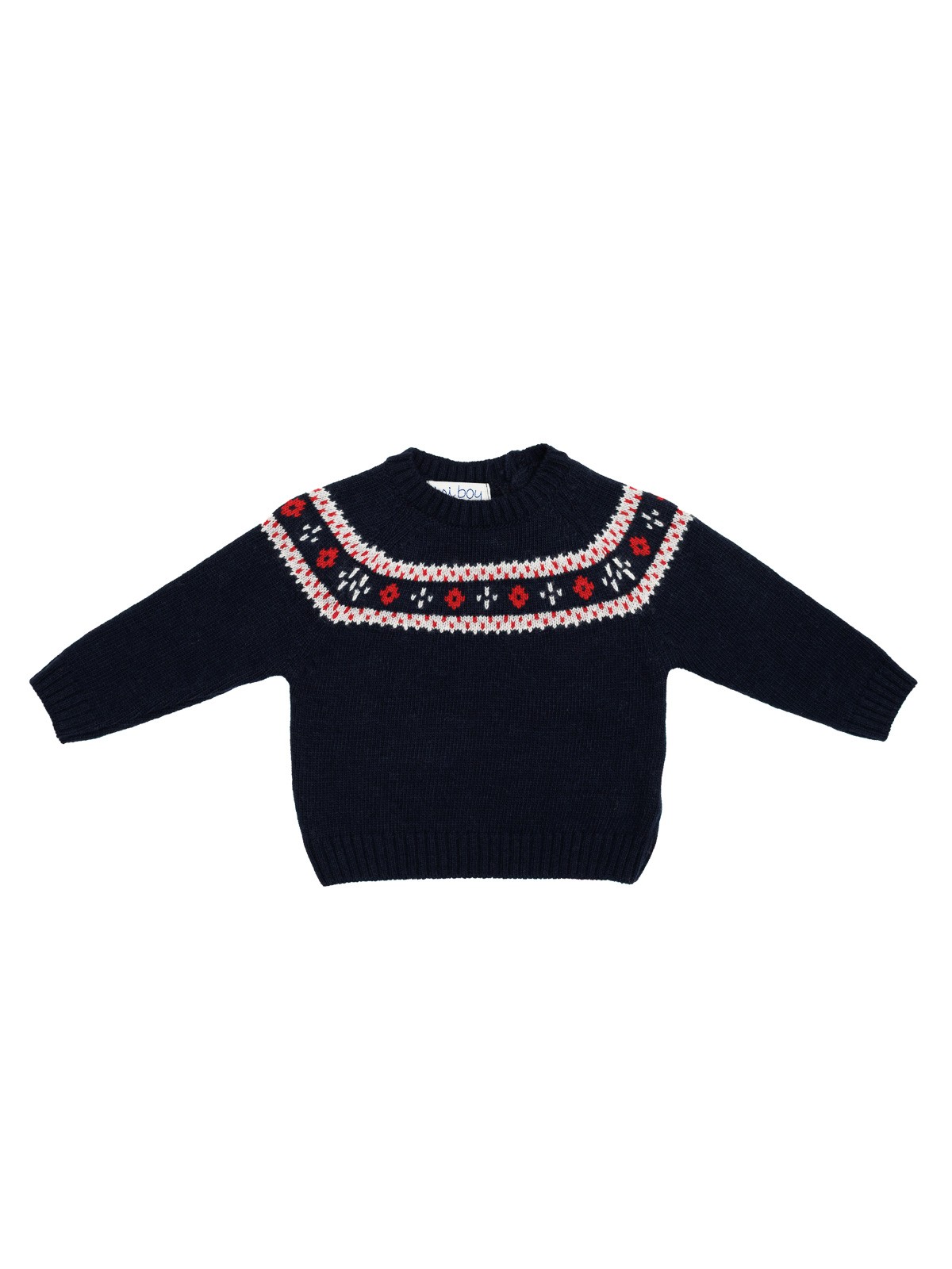 pullover in lana/cashmere con jacquard