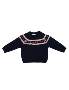 pullover in lana/cashmere con jacquard
