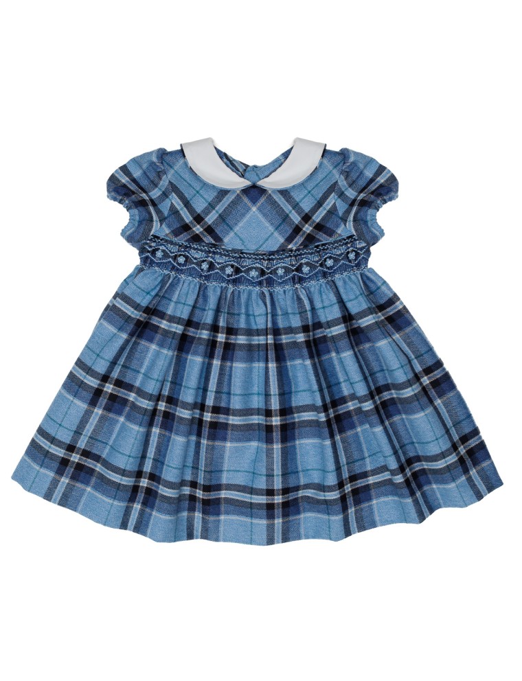 tartan dress with smock