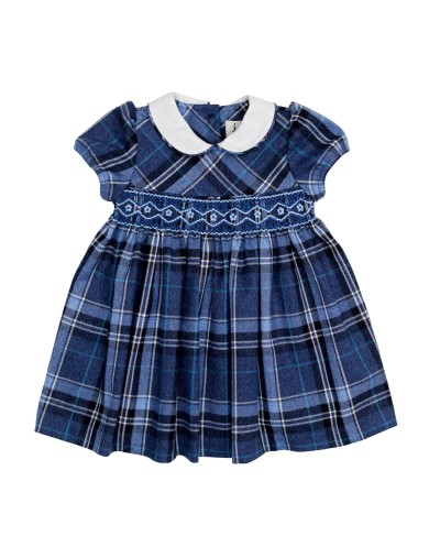 tartan dress with smock
