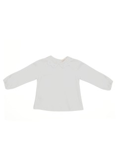polo in jersey con cappe e ricamo pallini