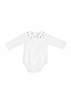 jersey body with hearts embroidery on the collar