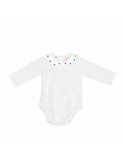 jersey body with hearts embroidery on the collar