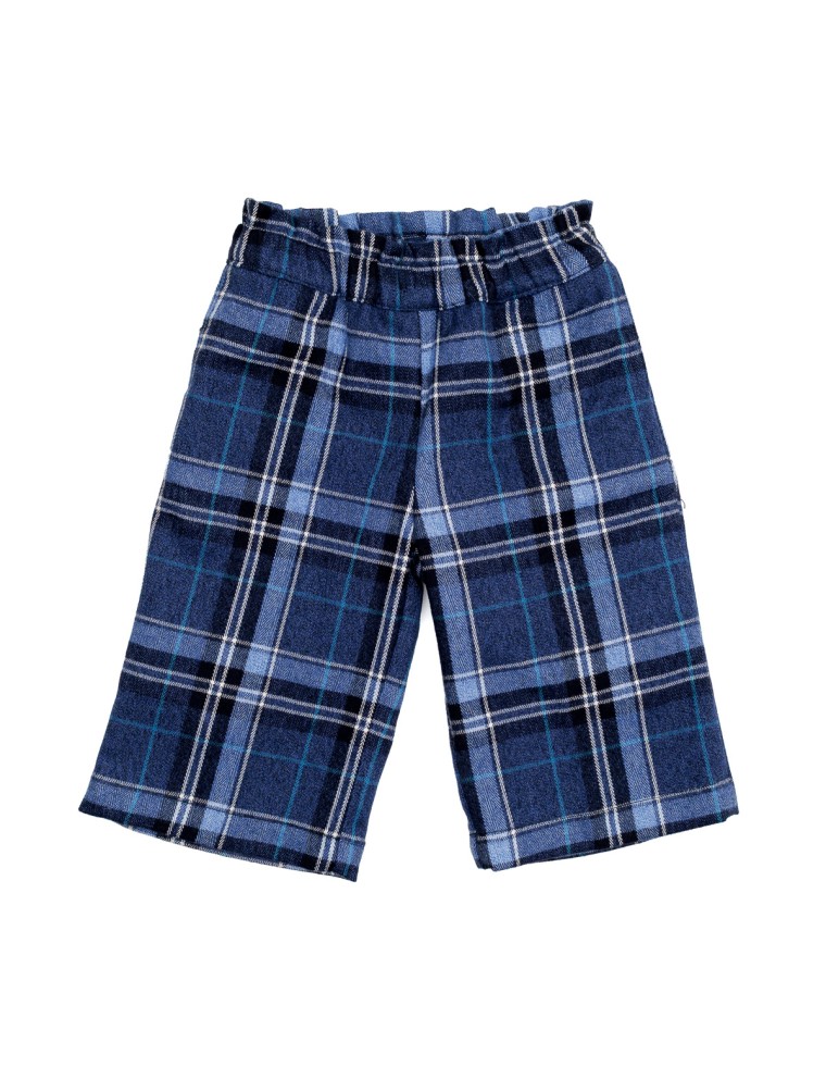 pantaloni 3/4 in tartan
