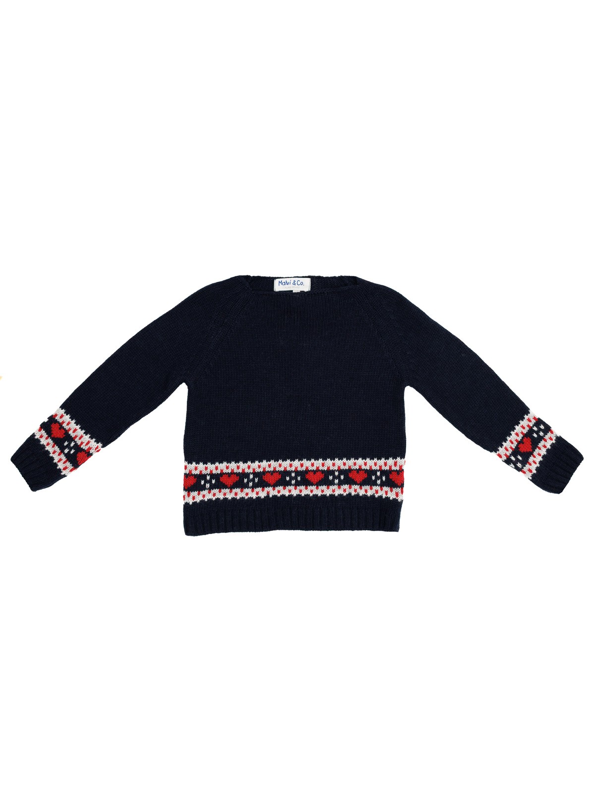 wool/cashmere pullover with jacquard