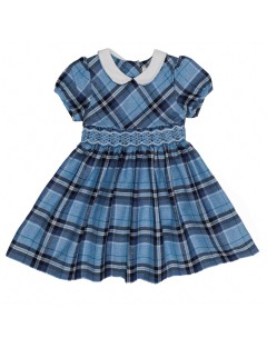tartan dress with smock
