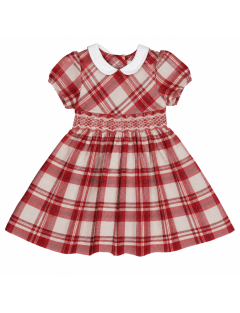 tartan dress with smock