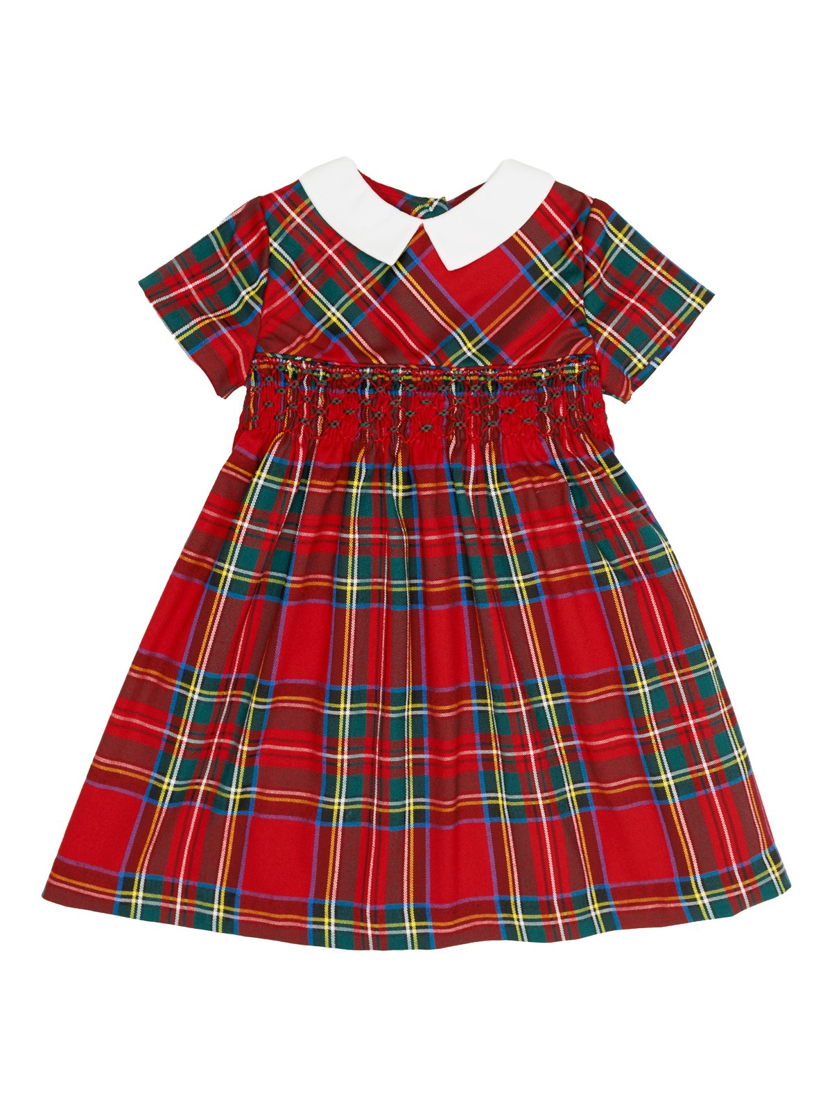 tartan dress with smock