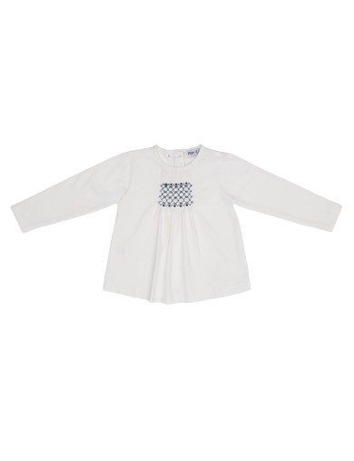 jersey T-shirt with smock