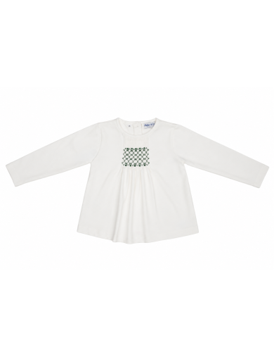 jersey T-shirt with smock