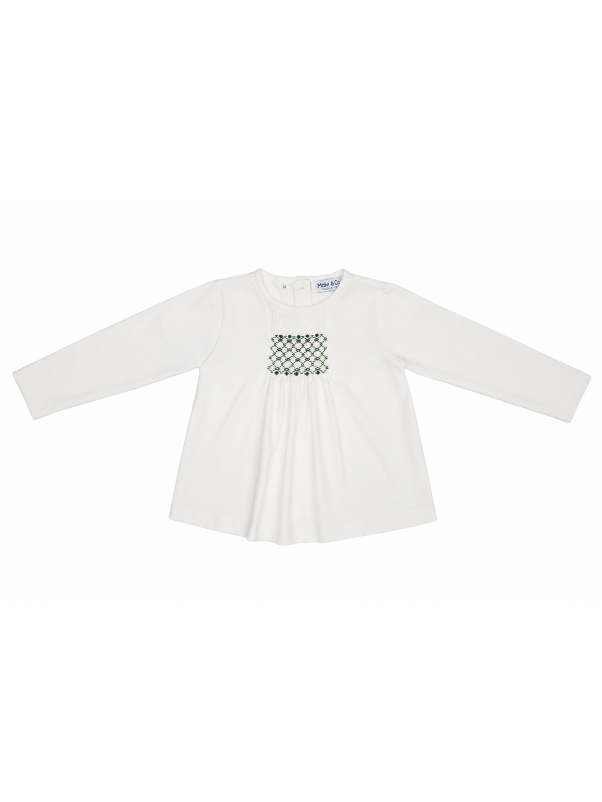 T-shirt in jersey con smock