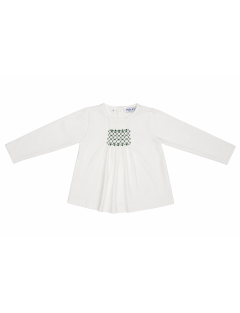 T-shirt in jersey con smock