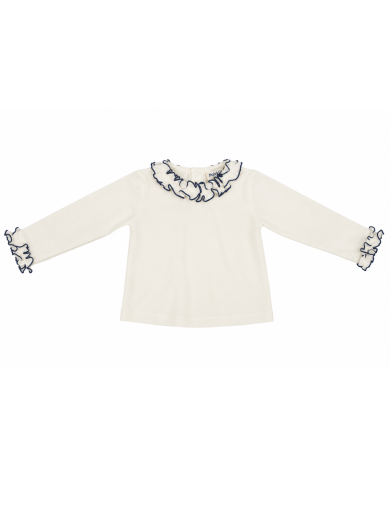 jersey T-shirt with frill